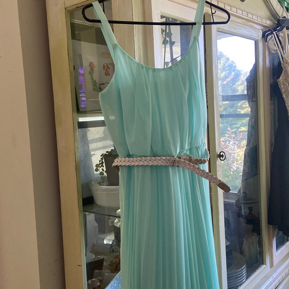 Beautiful baby blue dress size small worn once